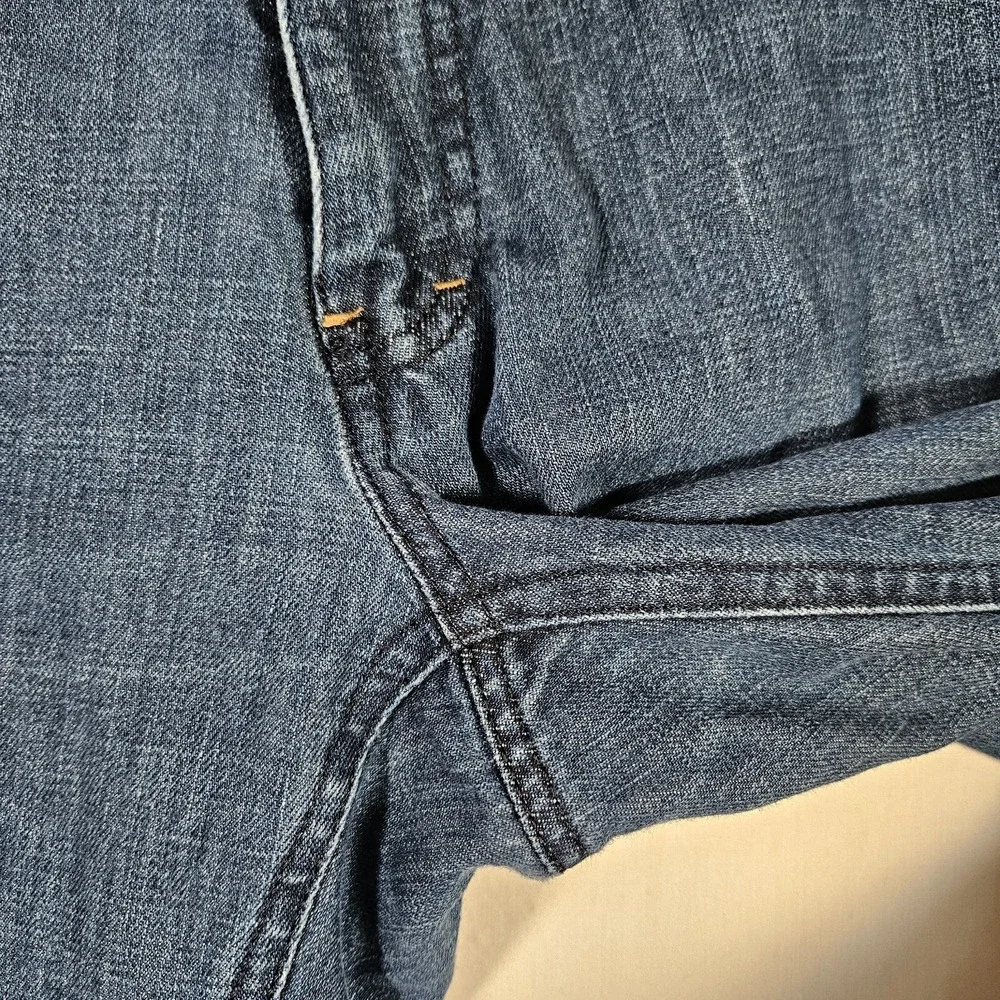 Ermenegildo Zegna Jeans Men 34x26 Blue Straight Leg Italy Grunge Preppy Designer